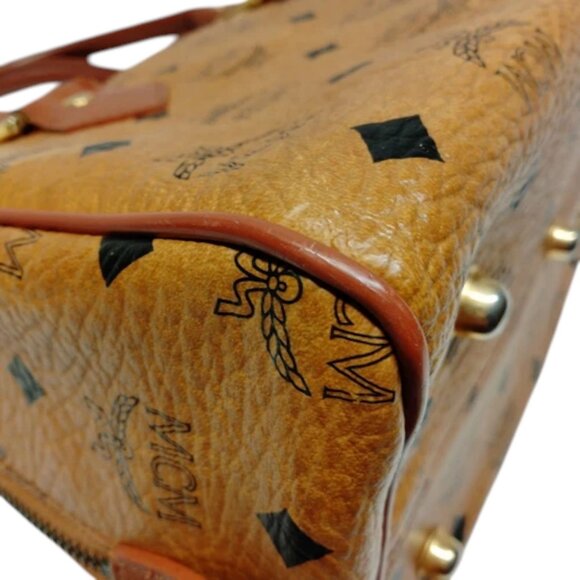 060241BU (L3) MCM Hand Bag Brown PVC - Picture 5 of 9
